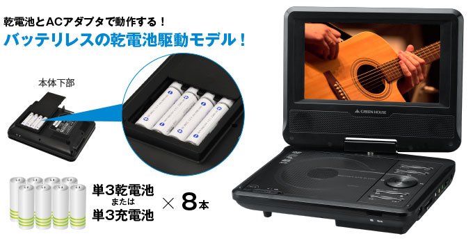 DVD | GH-PDV7V-BK | GREEN HOUSE グリーンハウス