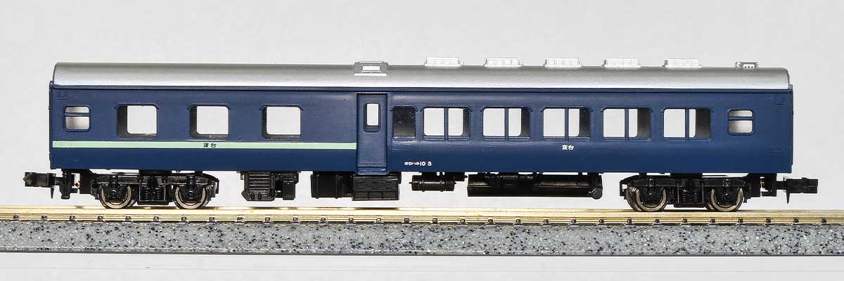 11057＞着色済み オロハネ10形（青色・淡緑帯付き）｜エコノミーキット