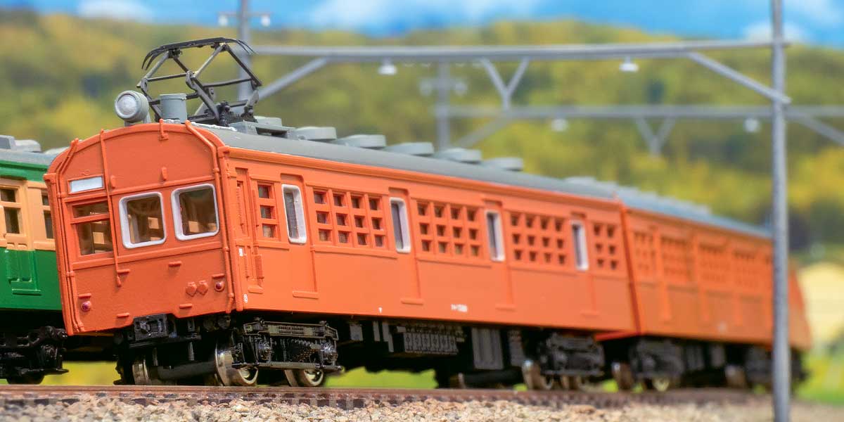 13015＞着色済み クモハ73形（オレンジ）｜エコノミーキット｜Nゲージ