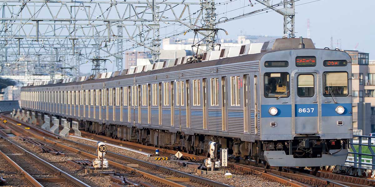 50823＞東急電鉄8500系（8637編成・青帯）10両編成セット（動力付き