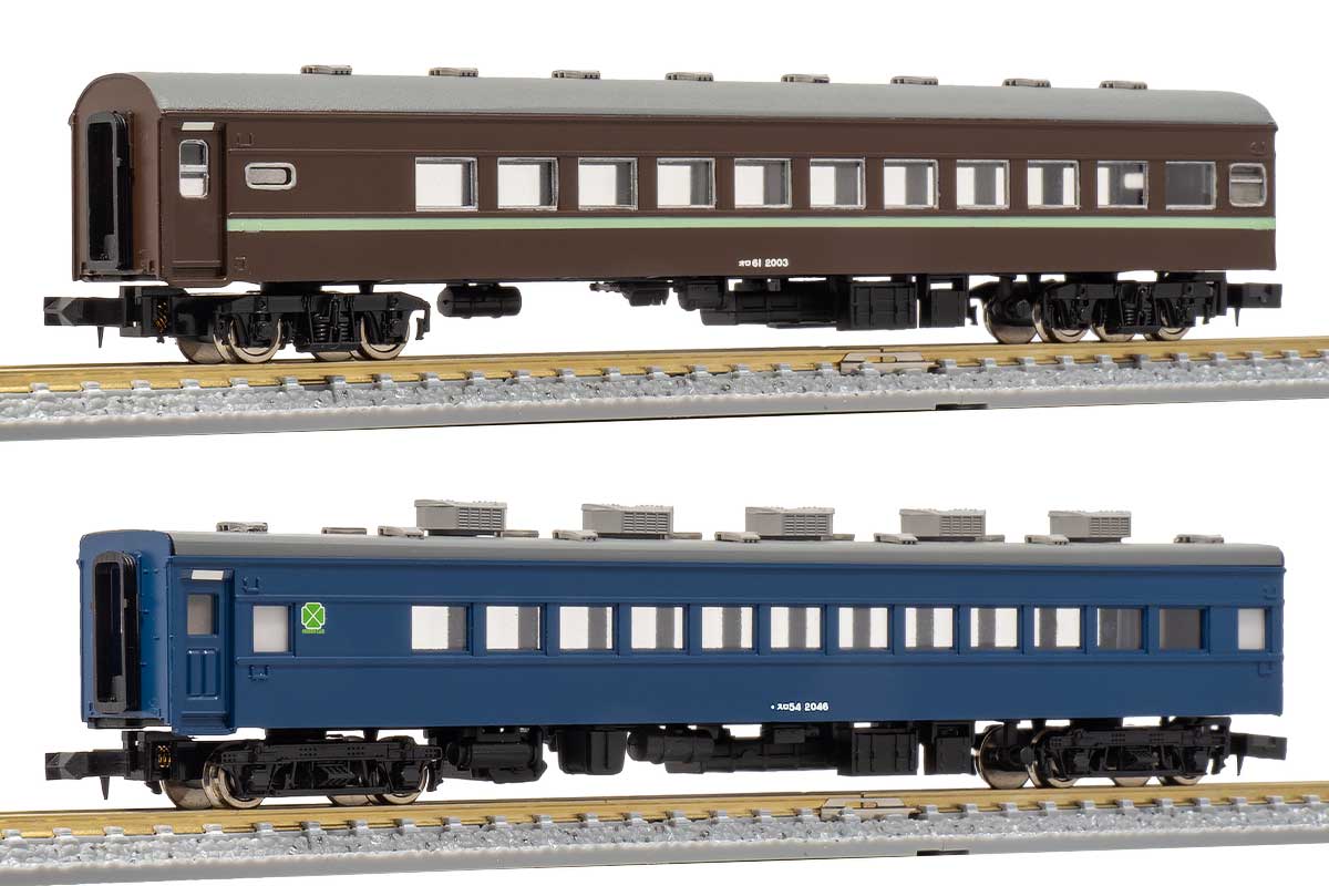 956＞オロ61＋スロ54形（冷房改造車）2両セット｜エコノミーキット｜N