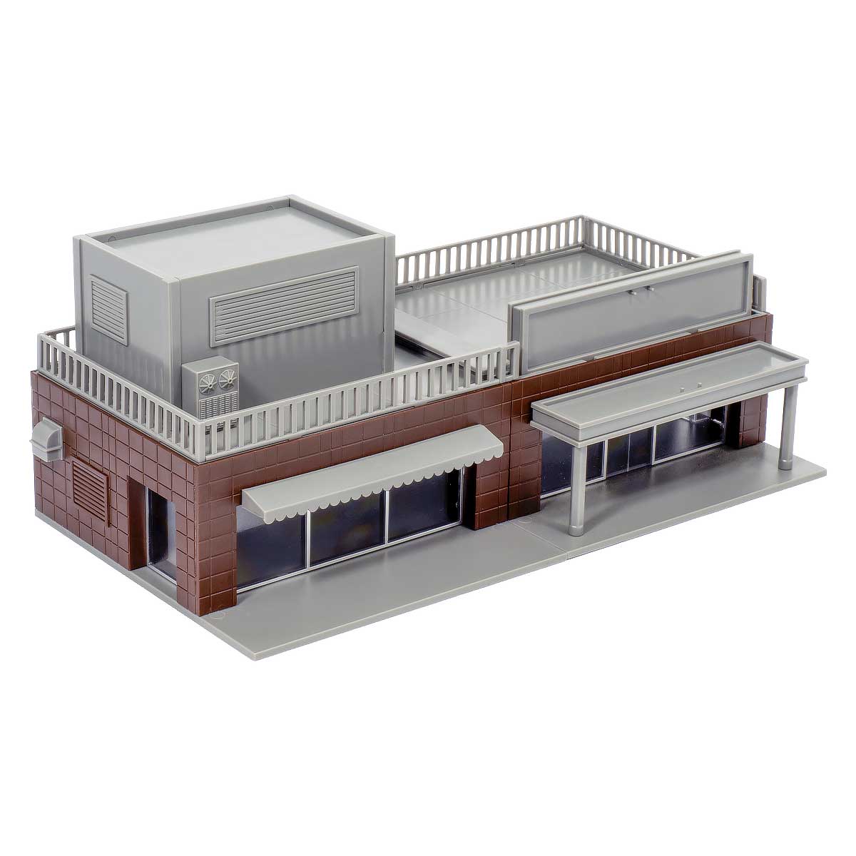 2228＞平屋建て商業施設｜ストラクチャーキット｜Nゲージ鉄道模型の