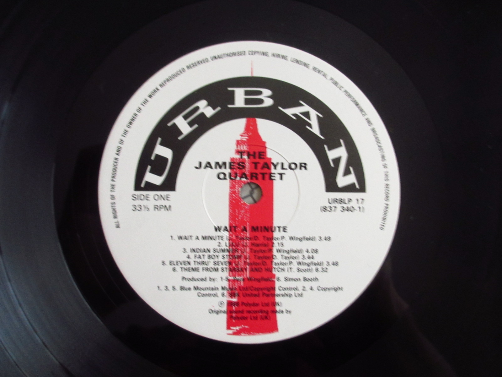 The James Taylor Quartet / Wait A Minute - Guitar Records