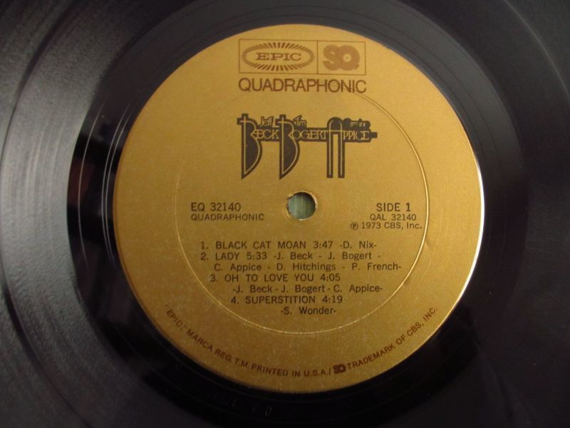 ミックス違いの4チャンネル盤！□Jeff Beck / Beck, Bogert & Appice