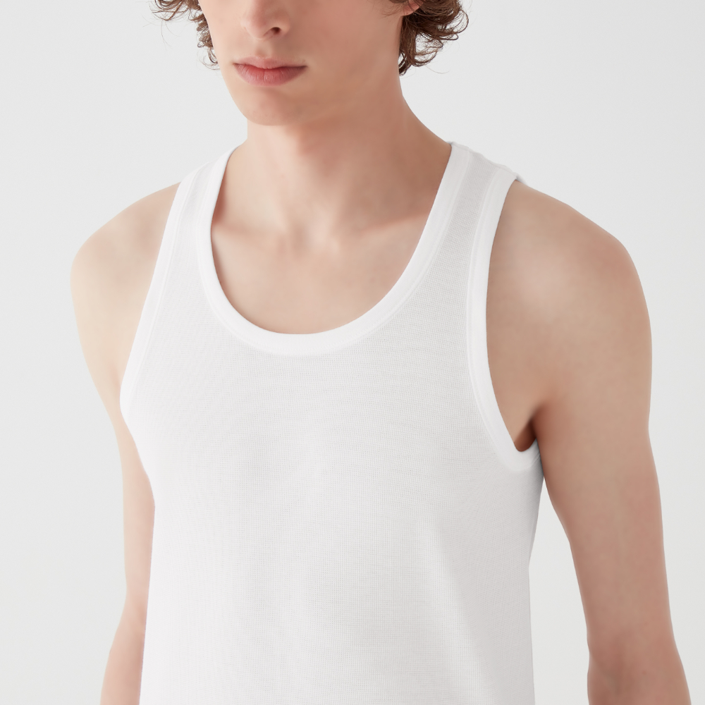 さらっと綿100%メッシュ】タンクトップ【SALE】 CK8720 :メンズ トップス