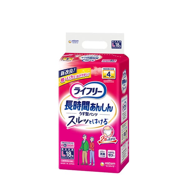 ライフリー 長時間あんしんうす型パンツ L18枚｜ユニ・チャーム