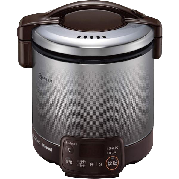 Rinnai(リンナイ) 1～5合 タイマー・電子ジャー付 ガス炊飯器 『こが