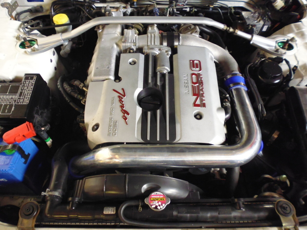 スカイラインER34にHPI 前置インタークーラーキット取付