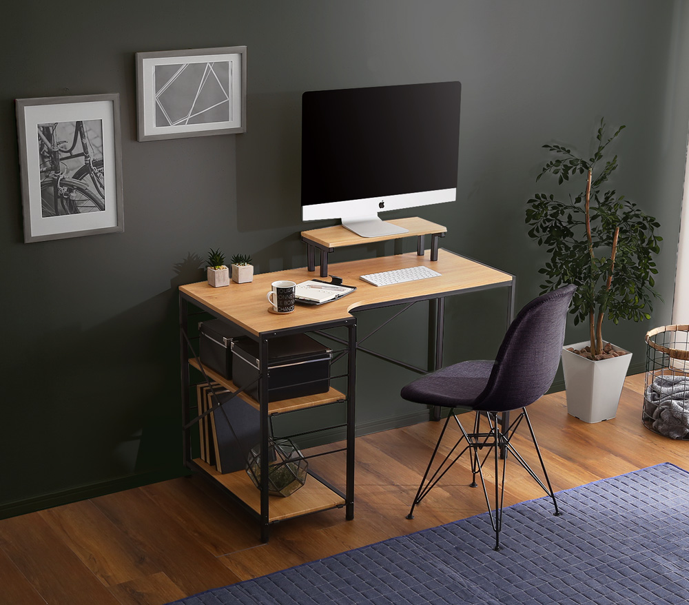 ヴィンテージ風L字パソコンデスク Lubbock ラボック - 家具専門店ど