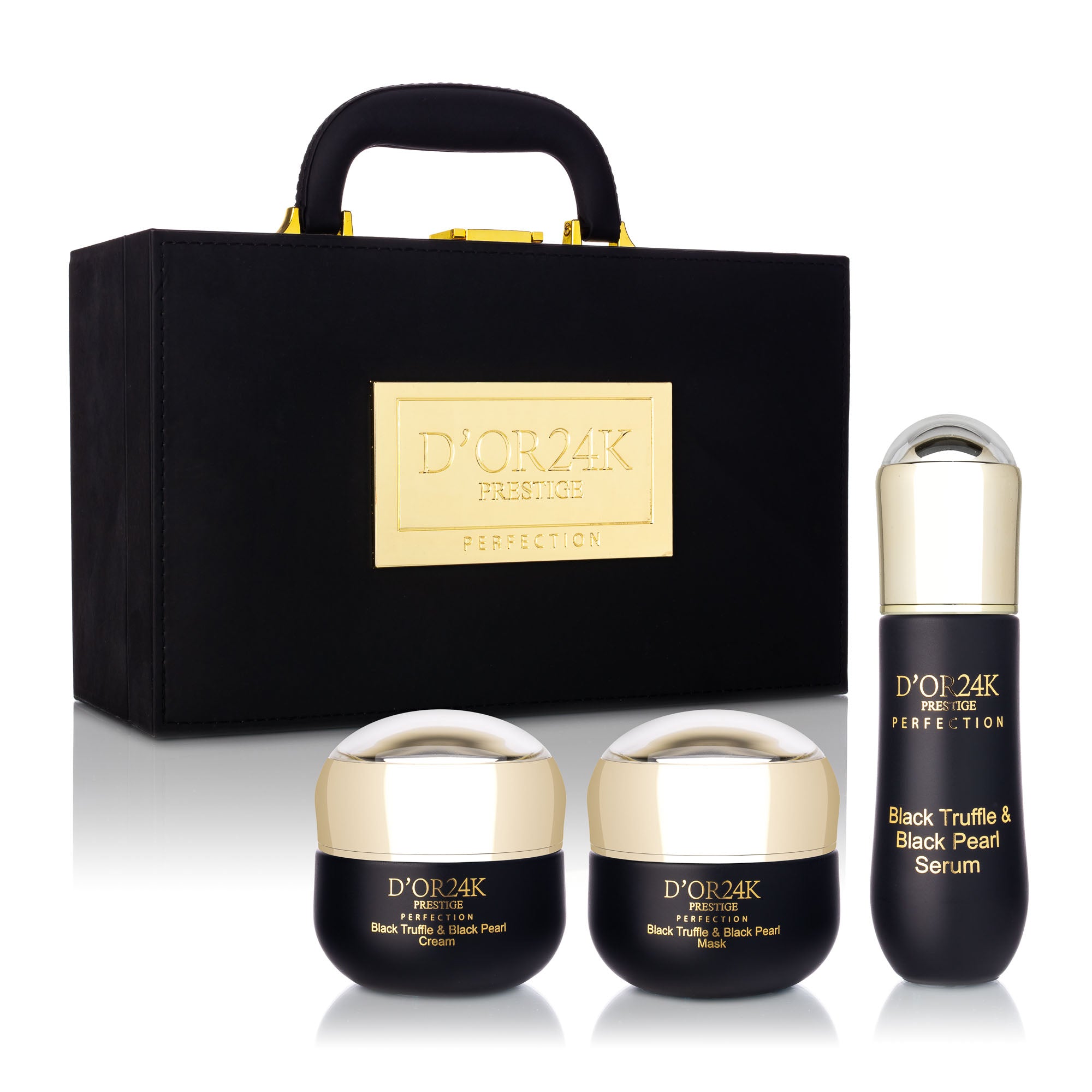 Black Truffle Perfection Collection with Velvet Travel Case – D'OR24K