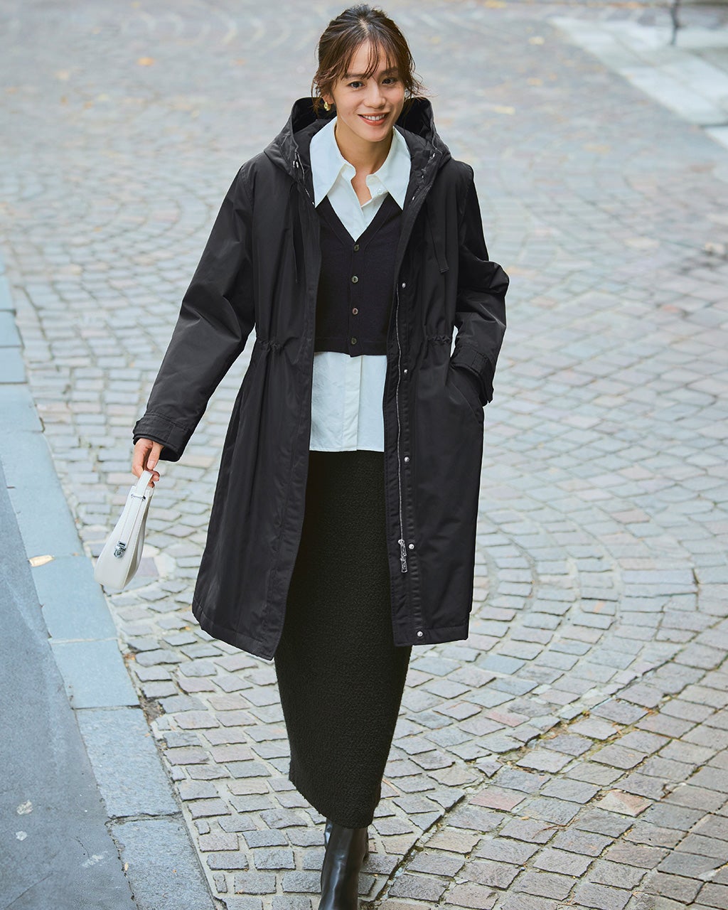 マジカルサーモ・グログランコート／立体フード/DoCLASSE