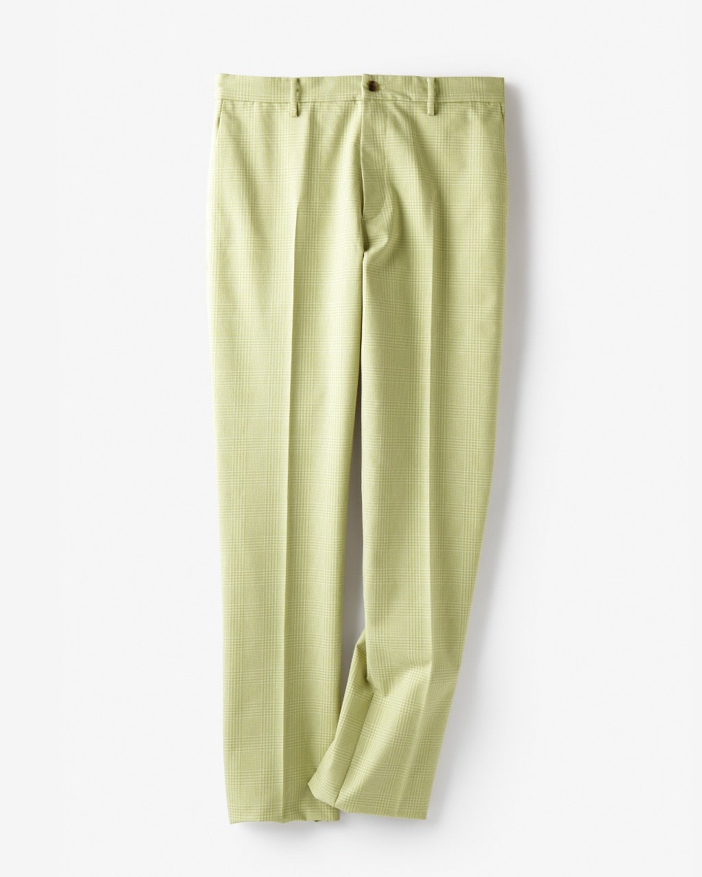 柄コットンツイルパンツ／ノータック/DoCLASSE