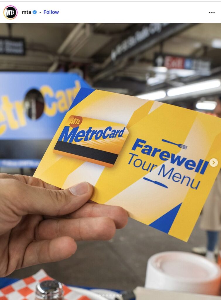 NY各地で「さよならメトロカード」キャンペーン始まる、街中フォト