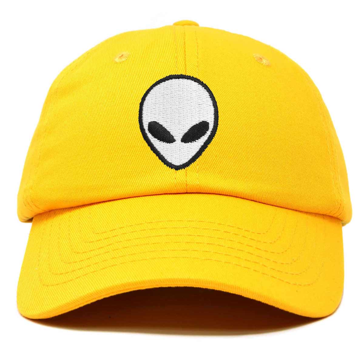 Dalix Alien Embroidered UFO Dad Hat Cotton Baseball Cap Adjustable