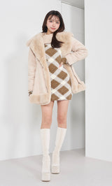 シャギーチェックミニワンピース – Darich (ダーリッチ)