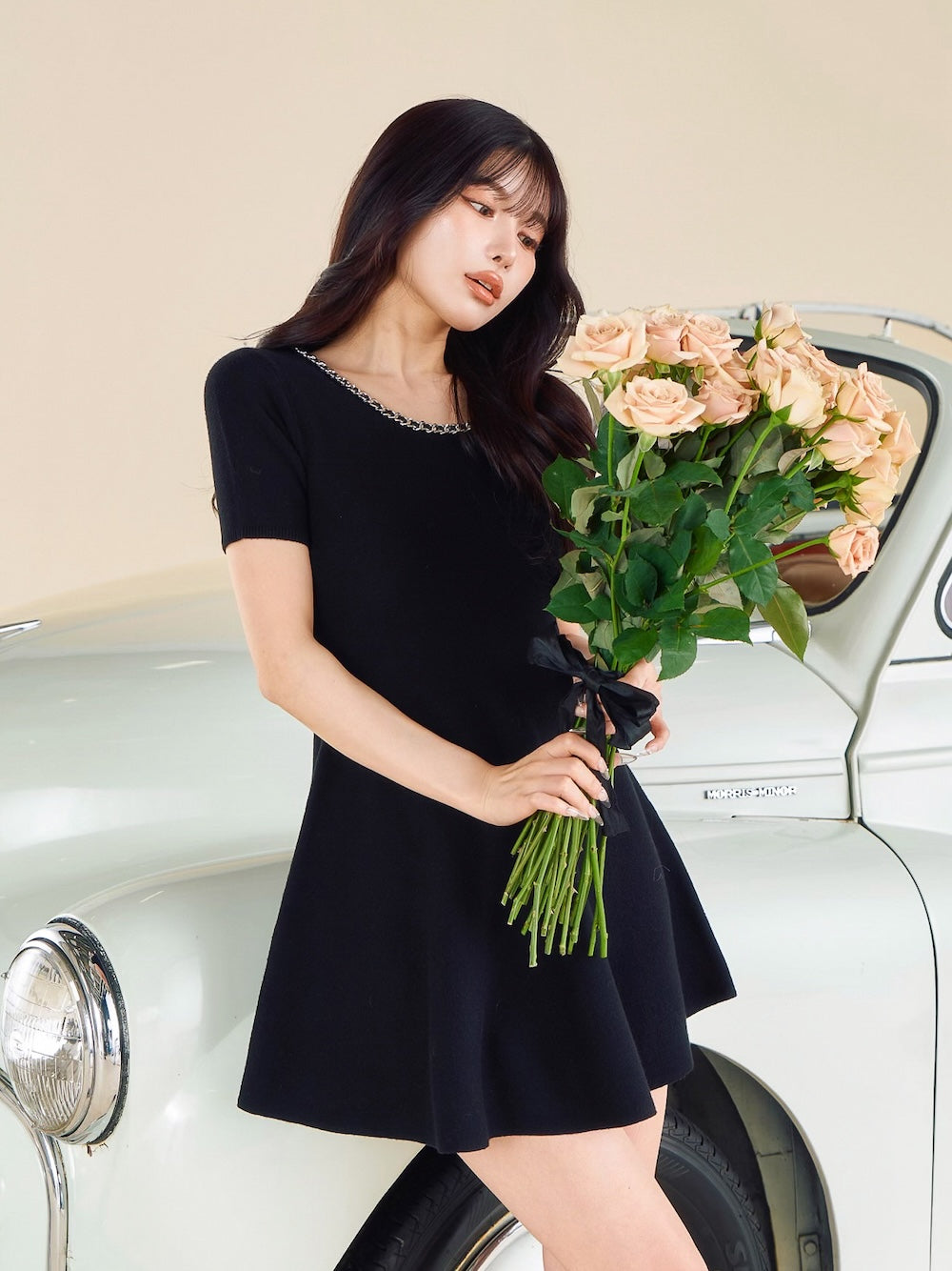 チェーンネックニットミニワンピース – Darich (ダーリッチ)