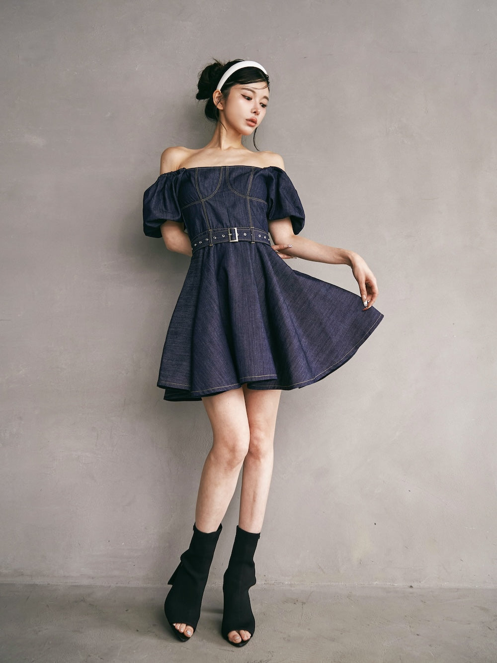 デニムフレアミニワンピース – Darich (ダーリッチ)