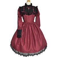 両面編み上げのはしごレースジャンパースカート BODYLINE ボディライン