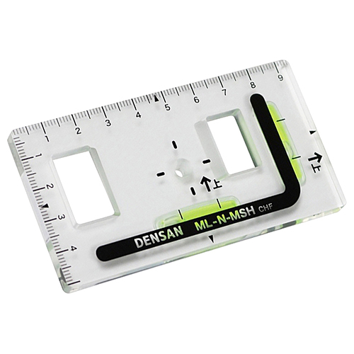 スイッチボックスケガキレベル ML-N-MS デンサン 水平器 スリムタイプ