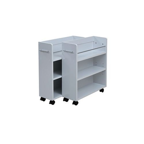 クローゼット収納 クローゼット本棚 キャスター付き SGT-0128-WH JK