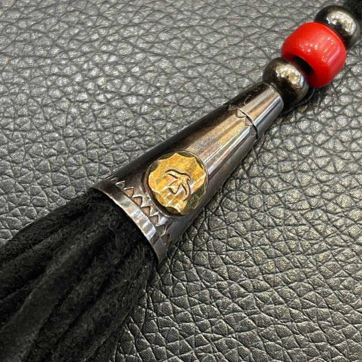 ゴローズ goro's[希少] [美品]カスタムフリンジ付腰掛けバッグ(黒