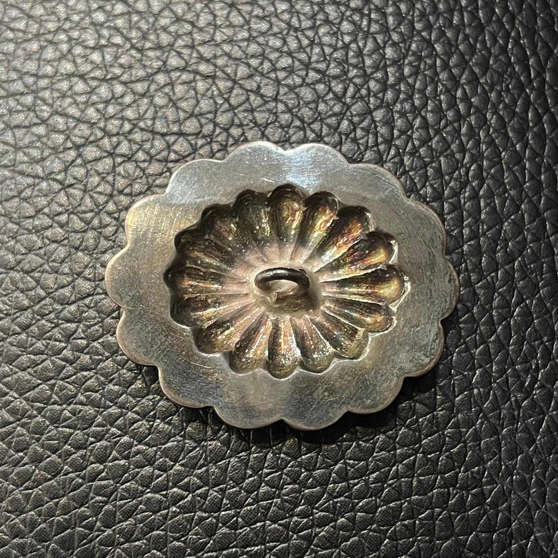 ゴローズ goro's [OLD]K18付フラワーコンチョ(横)※雰囲気抜群※巾着用