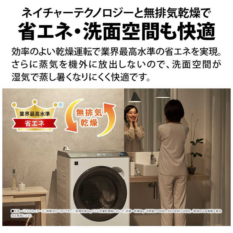 デンキチWeb / シャープ SHARP ドラム式洗濯乾燥機 洗濯12kg 乾燥6kg