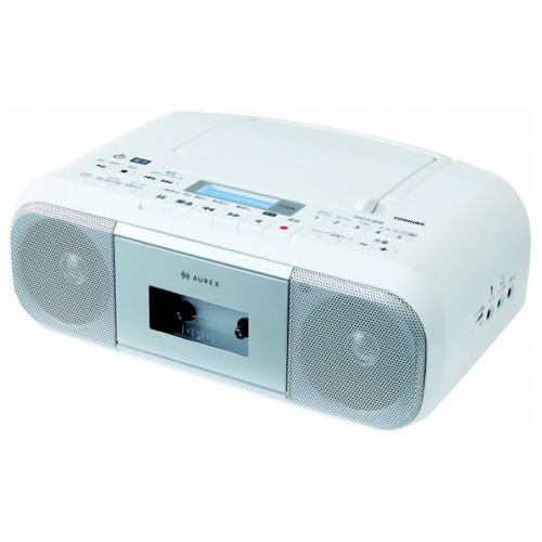 デンキチWeb / TOSHIBA 東芝 CDラジカセ ワイドFM対応 AUREX シルバー