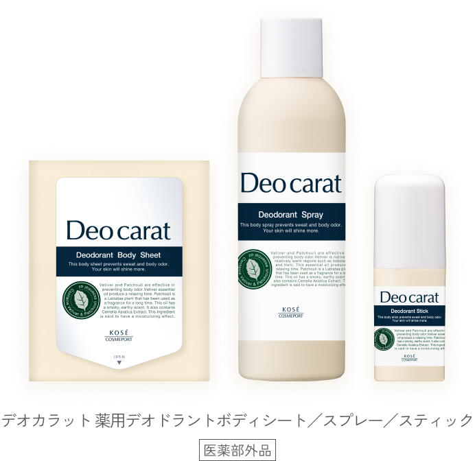 デオカラット [Deo carat] ニオイも素肌も瞬時にケアできる薬用ボディ