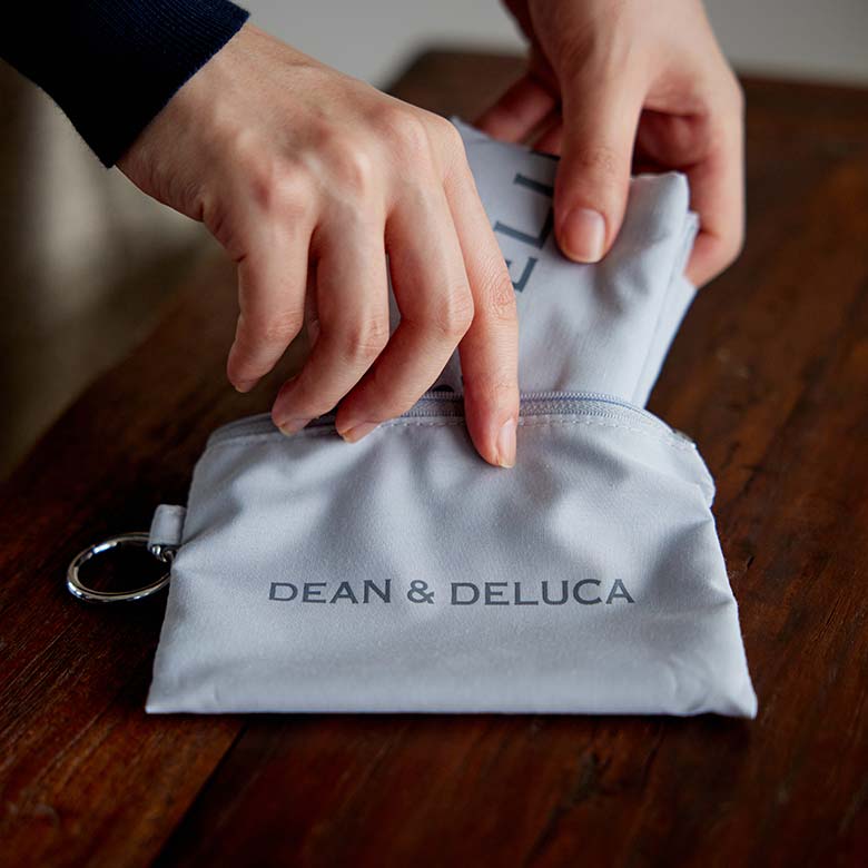 12月1日11時発売＞ポーチ付きエコバッグ グレー| DEAN & DELUCA【公式】