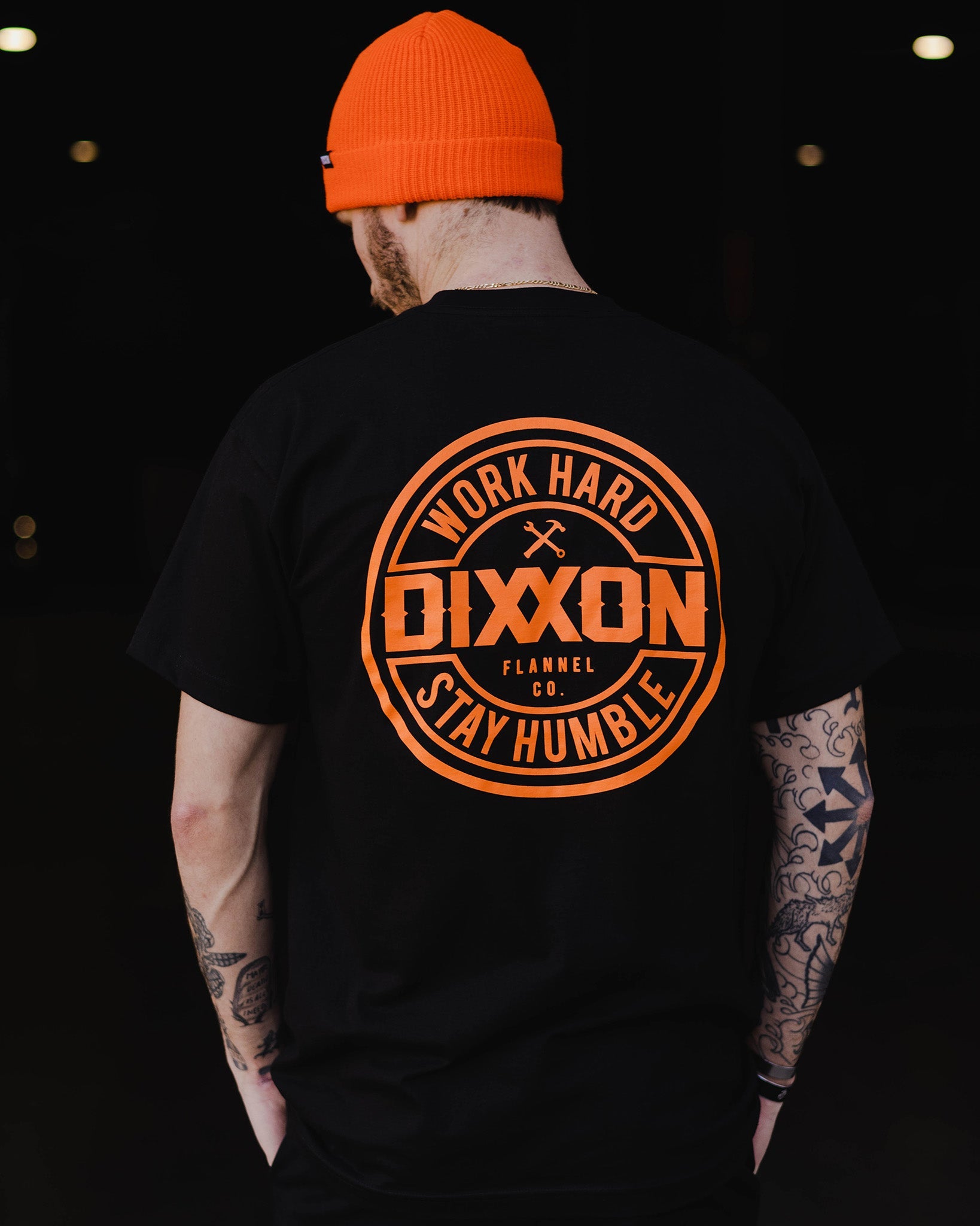 Dixxon Black Orange Corpo Tee | Shop Now
