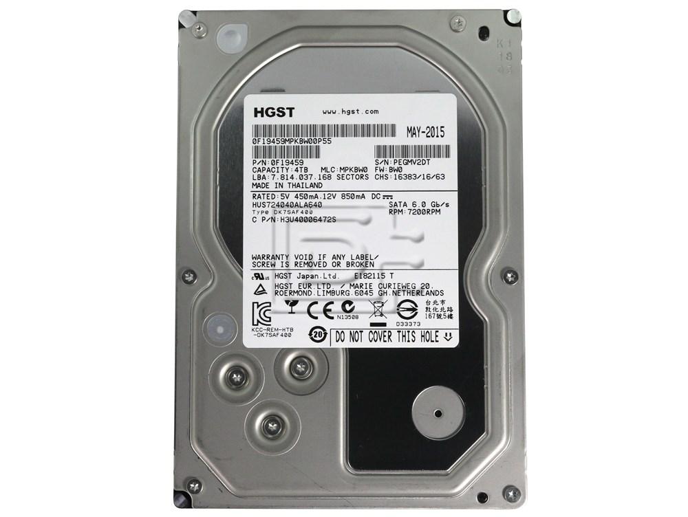Hitachi Ultrastar 7K4000 0F19459 / HUS724040ALA640 4TB 3.5