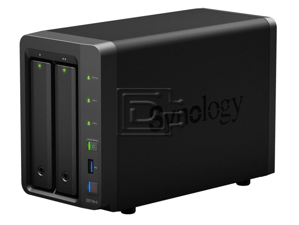 Synology DiskStation DS716+ II 2-bay SATA Quad Core AES-NI