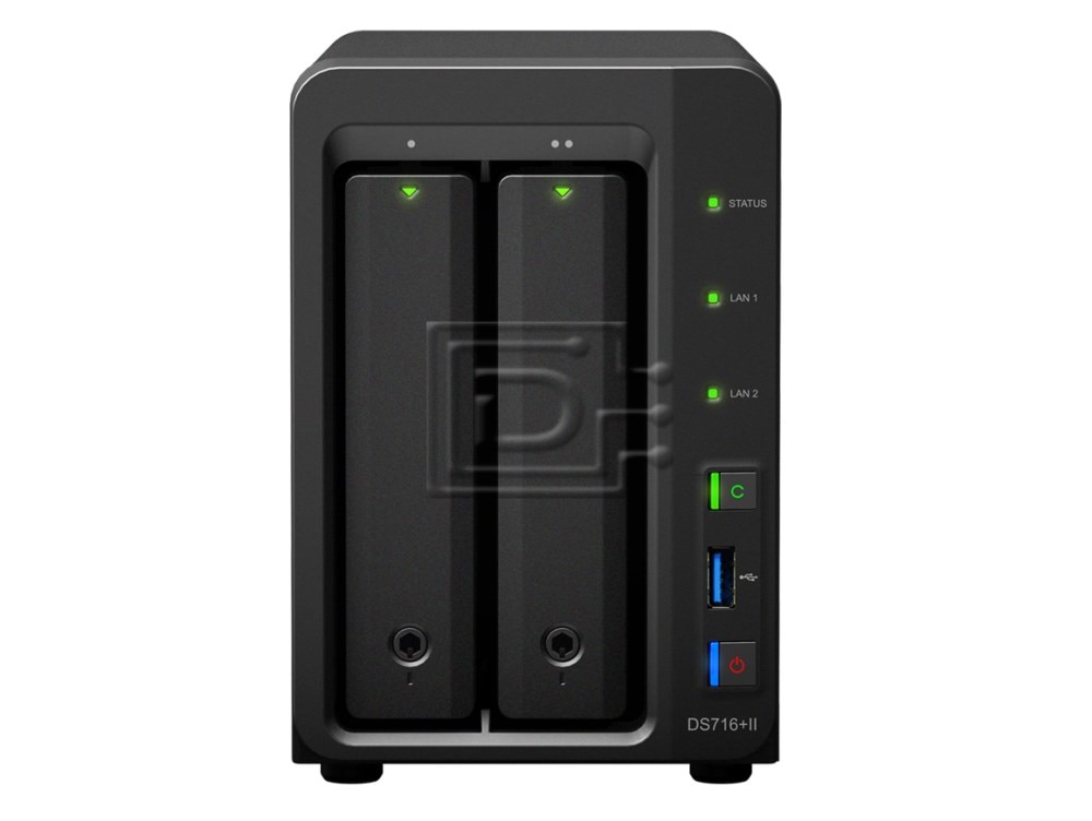 Synology DiskStation DS716+ II 2-bay SATA Quad Core AES-NI