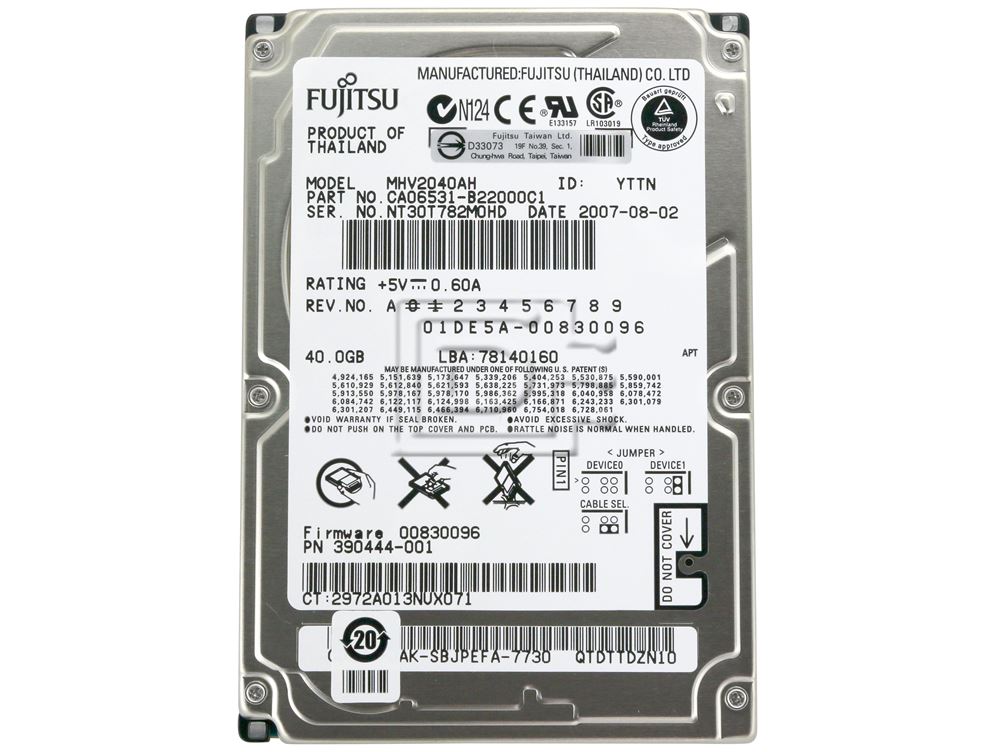 Fujitsu MHV2040AH 40GB 2.5