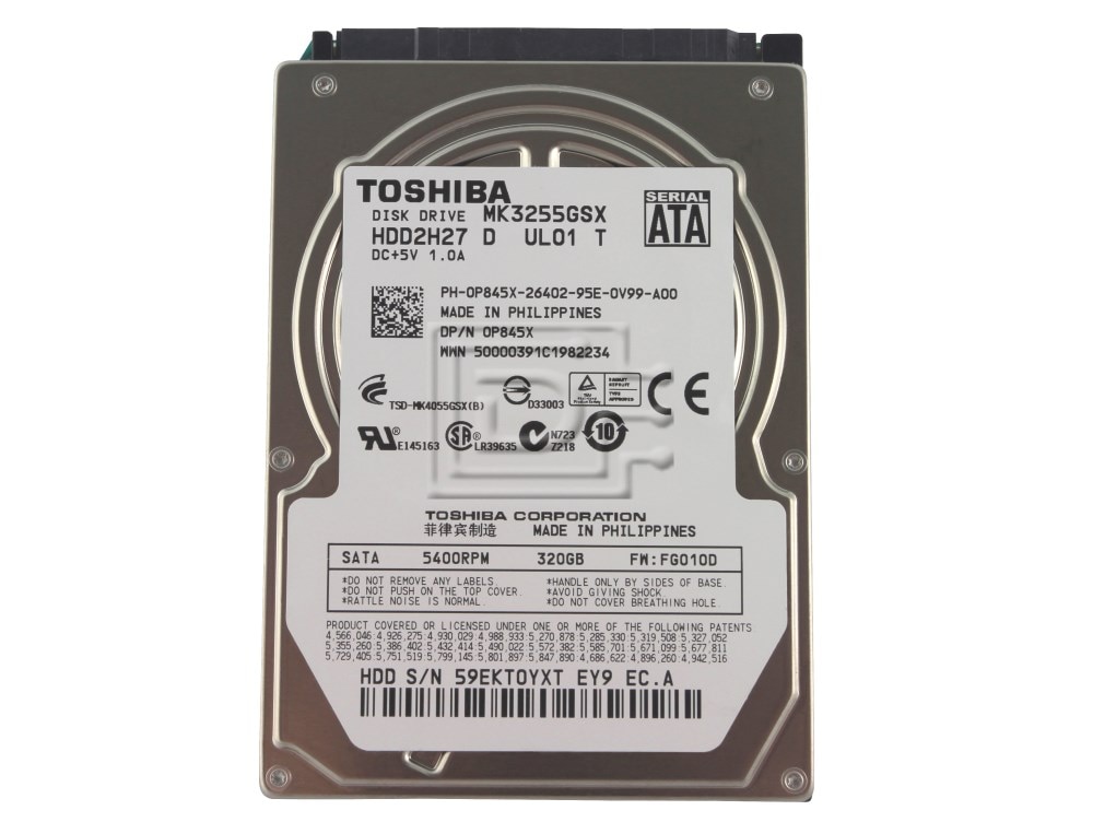 Toshiba MK3255GSX 320GB 5.4K 2.5