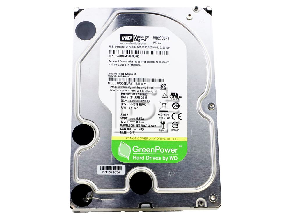 Western Digital AV-GP WD20EURX 2000GB / 2TB 7.2K SATA 3.5
