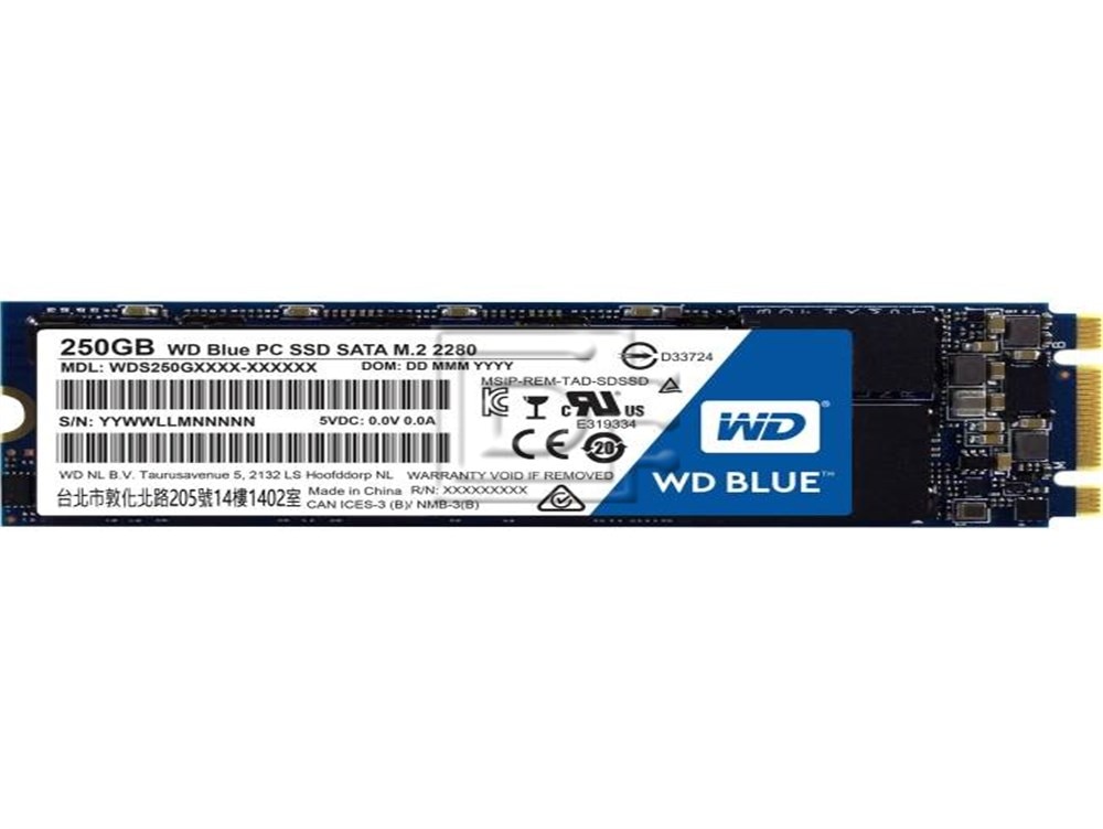 Western Digital WD Blue WDS250G1B0B 250GB M.2 2280 6Gbps TLC SATA SSD
