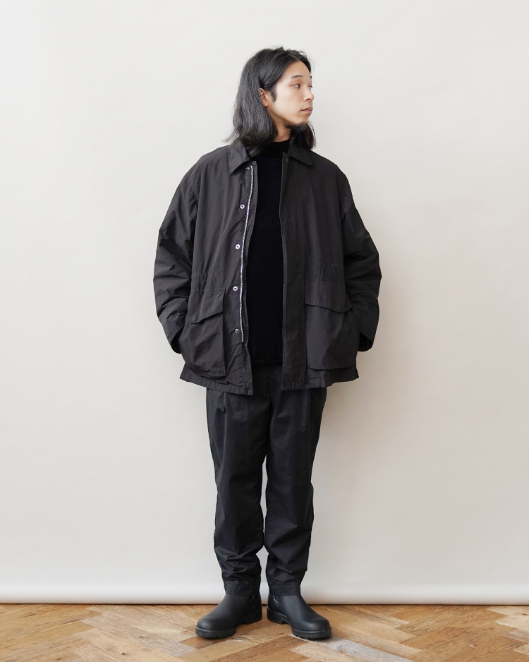 AIR WEATHER FIELD COAT / BLACK | ATON (MEN)(エイトン) | OUTER WEAR