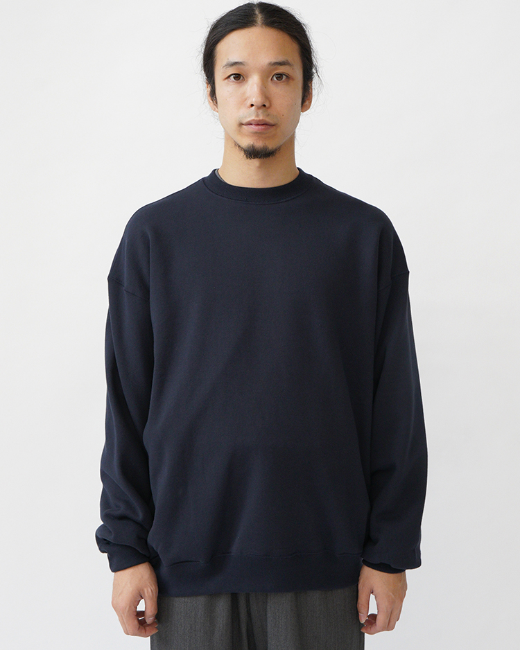 AZUMA Terry Crew Neck Sweat / NAVY | Graphpaper (MEN)(グラフ
