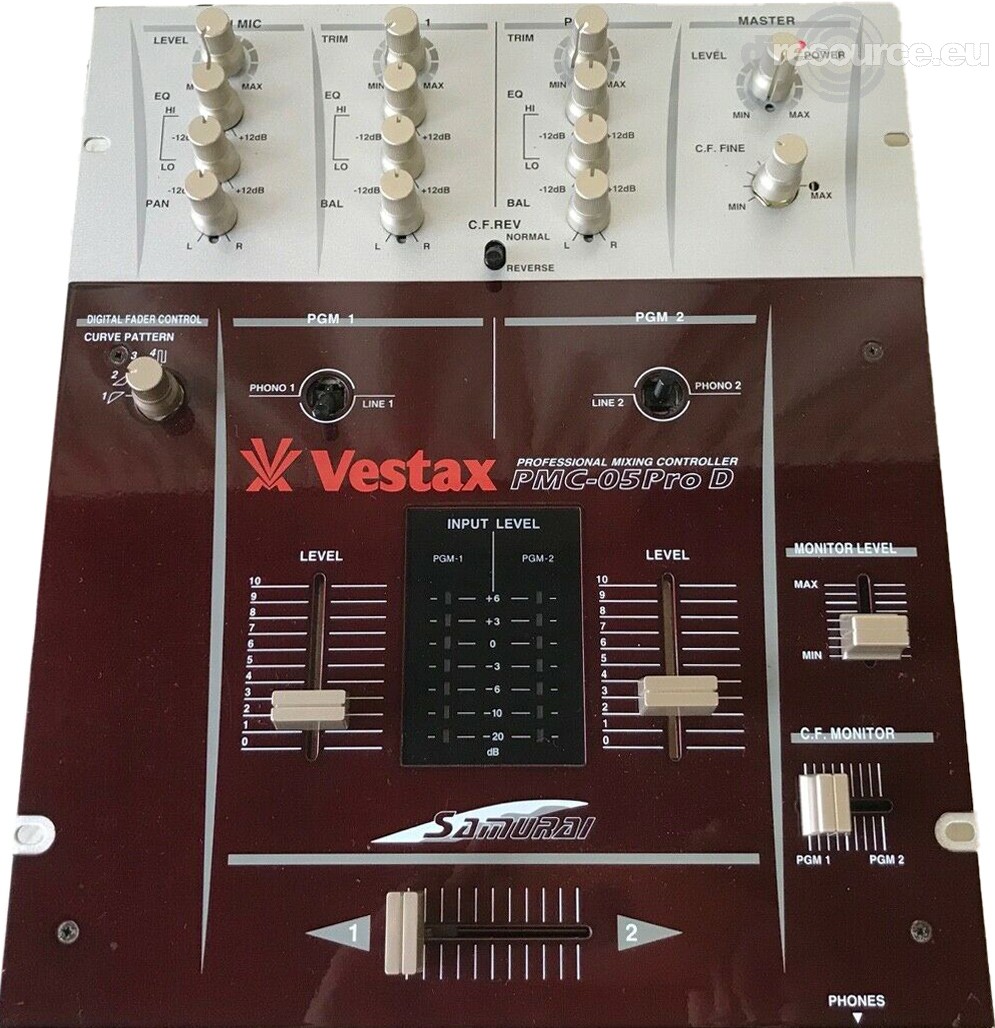 Vestax › PMC-05 PRO D › Mixer - Gearbase | DJResource