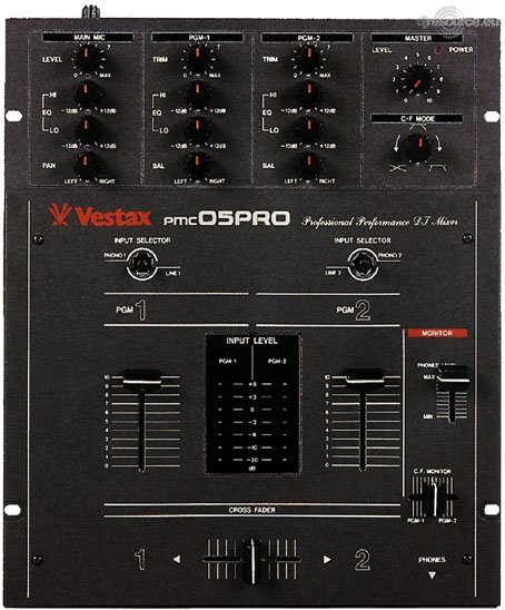 Vestax › PMC-05 PRO › Mixer - Gearbase | DJResource