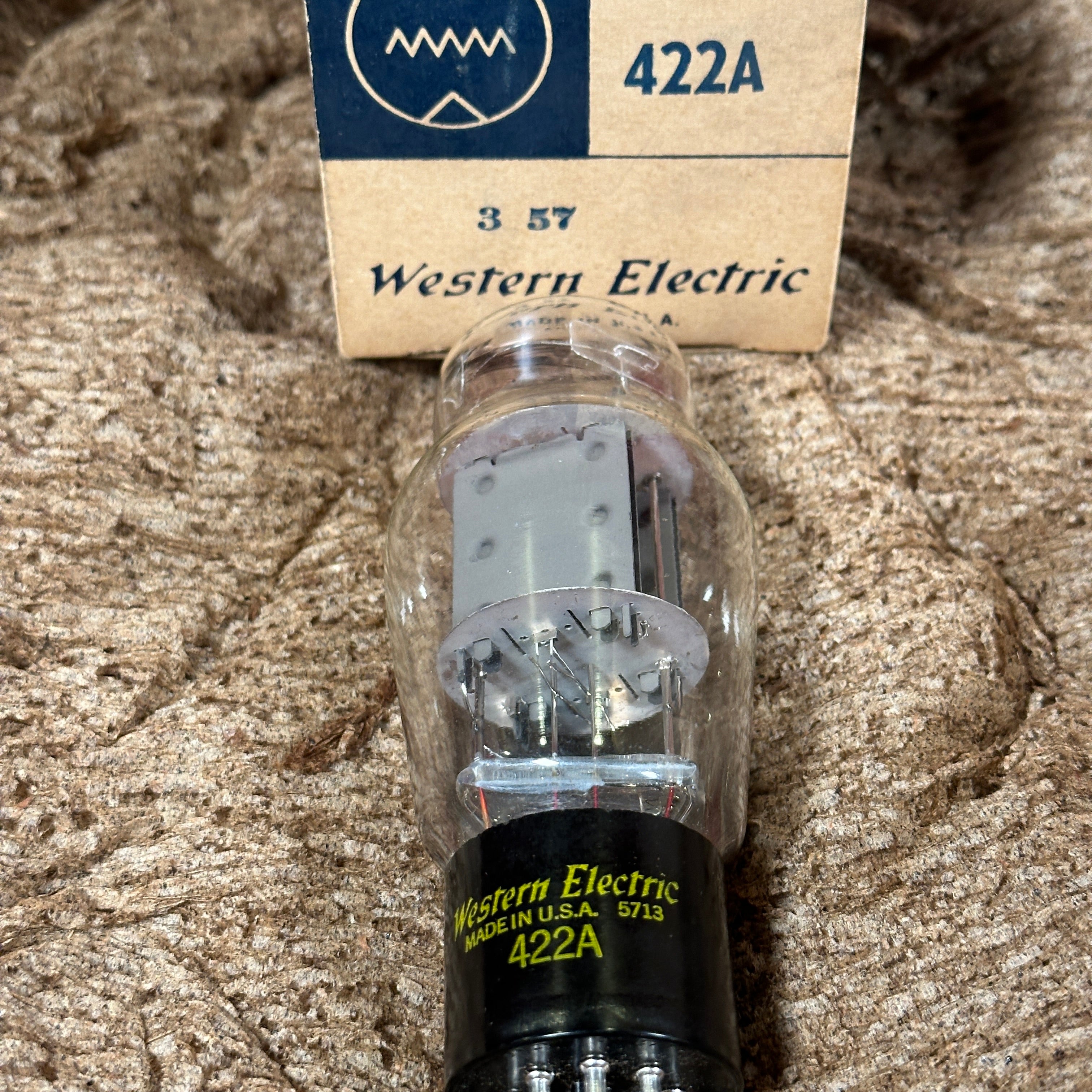 NOS Western Electric 422A Rectifier Tube Duet w/ Original Boxes
