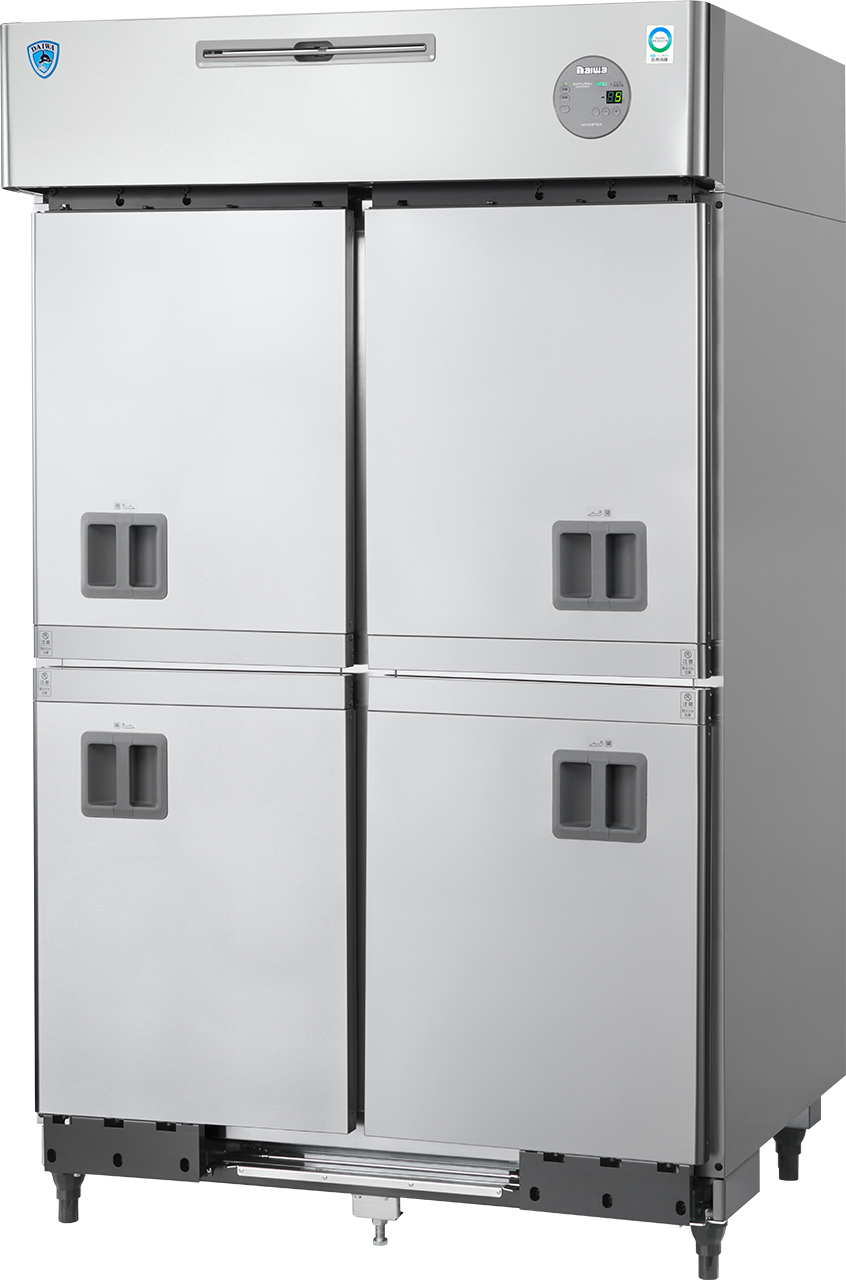 自然冷媒対応 スライド扉冷蔵庫＜4枚小扉仕様＞ | 厨房用冷凍・冷蔵庫