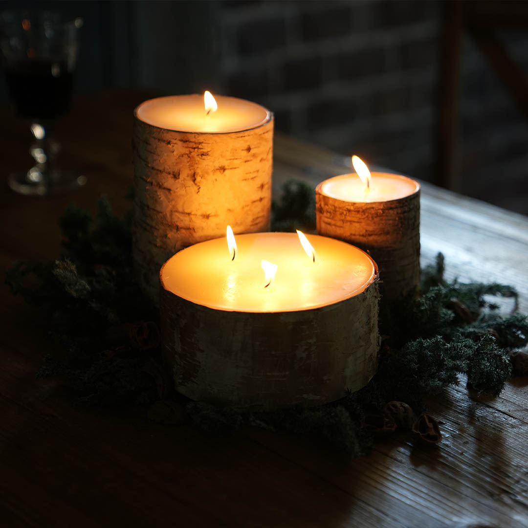 DULTON ONLINE SHOP | BIRCHWOOD STUMP CANDLE S(STUMP CANDLE