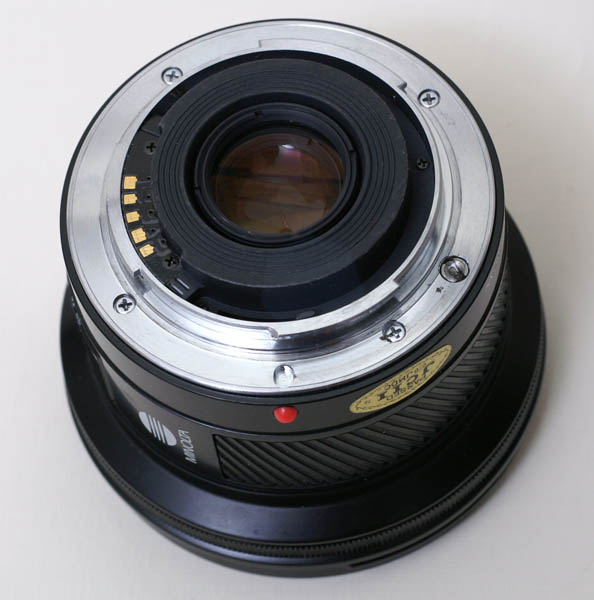Minolta AF 20mm F2.8 A-mount lens info