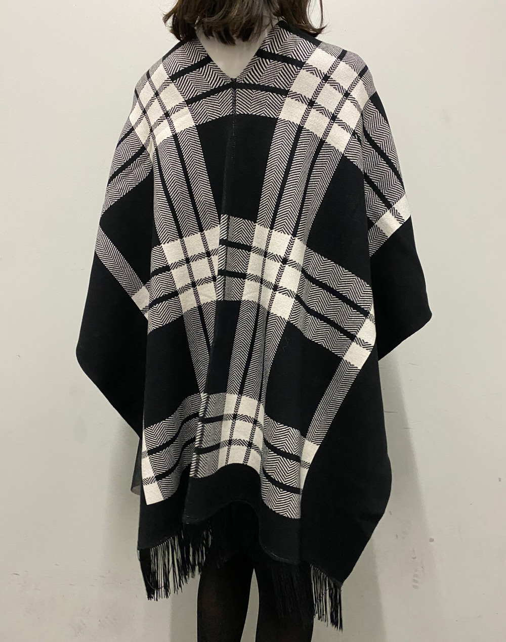 チェック柄ポンチョコート | レディースファッション通販 - DHOLIC