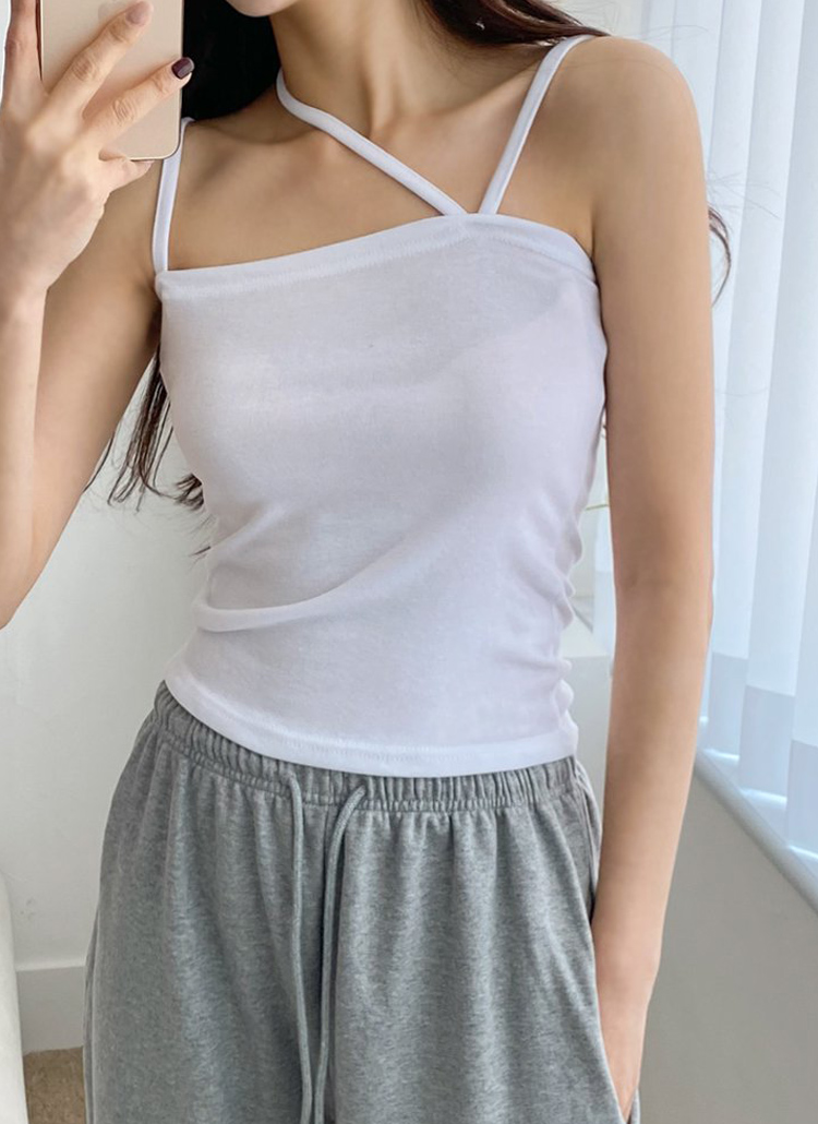 ユニーク斜めストラップキャミソール | レディースファッション通販