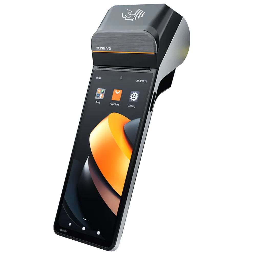 SUNMI V3 プリンタ搭載 Androidハンディターミナル｜ウェルコムデザイン
