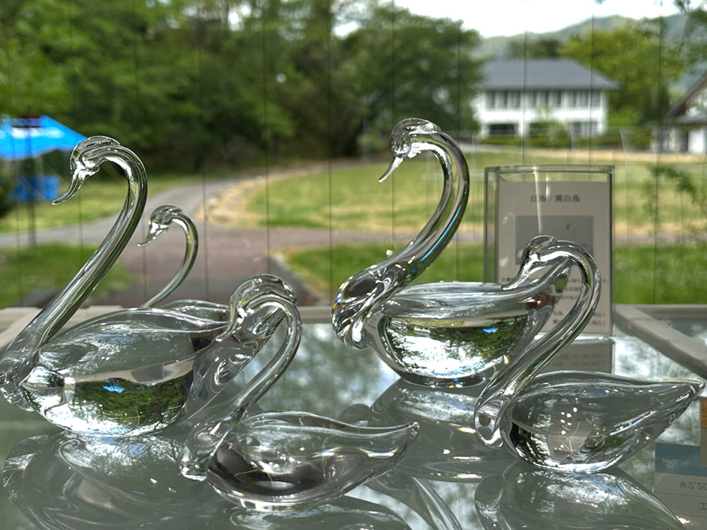 あづみ野ガラス工房 工房作品】白鳥 小